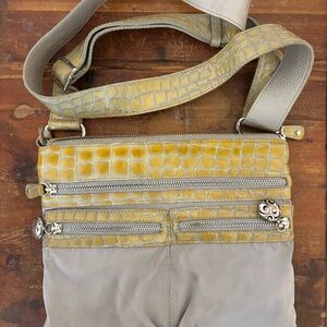 Brighton purse with snakeskin details